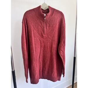 Columbia Outdoor Long Sleeve Wool 1/4 Zip Pullover Sweater Men's sz 2xl Big Tall